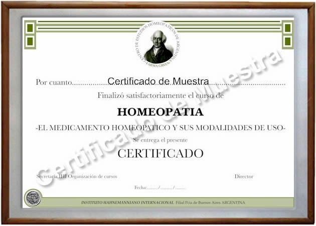 Certificado de Aprobación de Curso